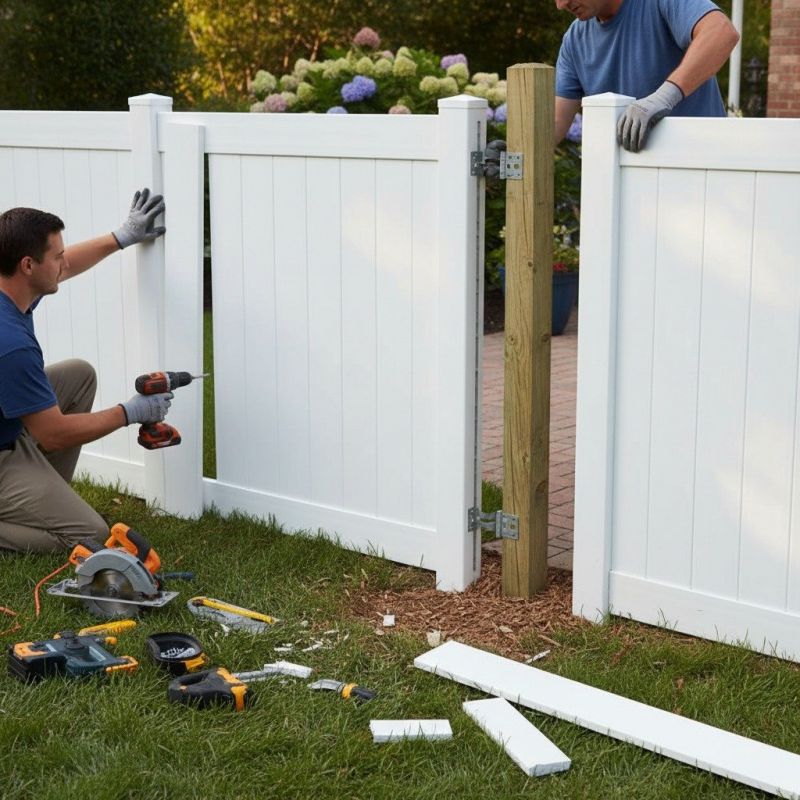 Privacy Fence Repair detail