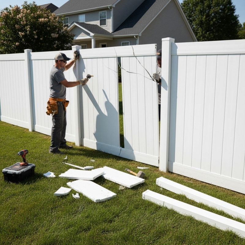 Privacy Fence Repair detail
